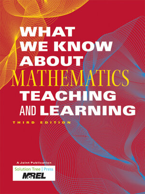 cover image of What We Know About Mathematics Teaching and Learning